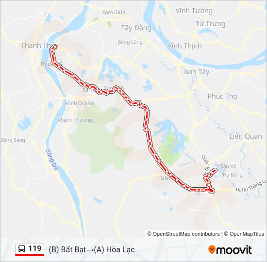 119 Bus Line Map