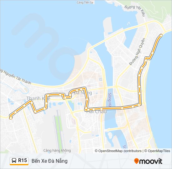Bản đồ Tuyến R15 xe buýt