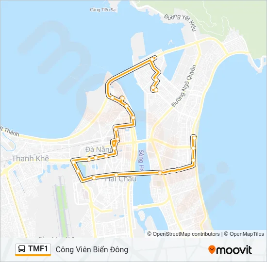 TMF1 Bus Line Map