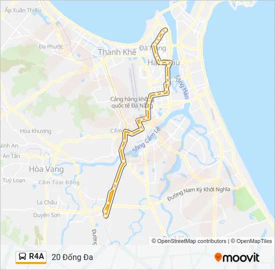 Bản đồ Tuyến R4A xe buýt