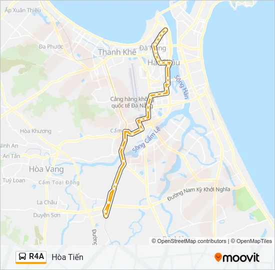 Bản đồ Tuyến R4A xe buýt