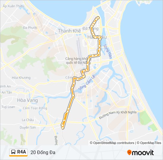 Bản đồ Tuyến R4A xe buýt