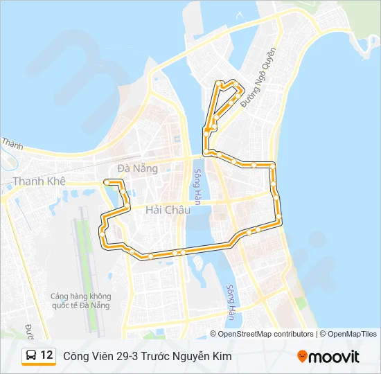 12 Bus Line Map