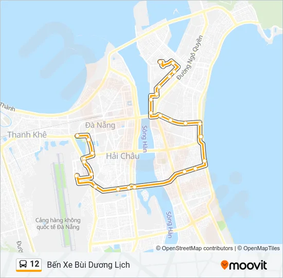 12 Bus Line Map