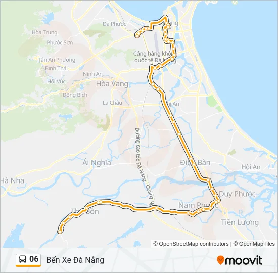 Bản đồ Tuyến 06 xe buýt