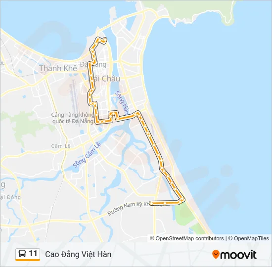 11 Bus Line Map