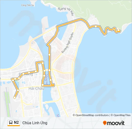 N2 Bus Line Map