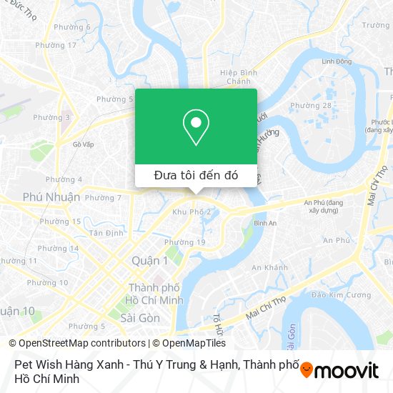 Bản đồ Pet Wish Hàng Xanh - Thú Y Trung & Hạnh