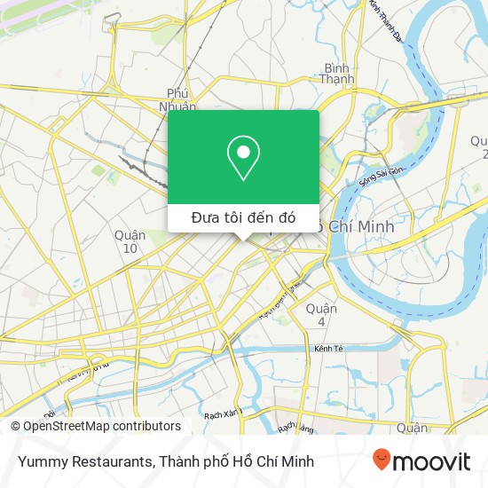 Bản đồ Yummy Restaurants