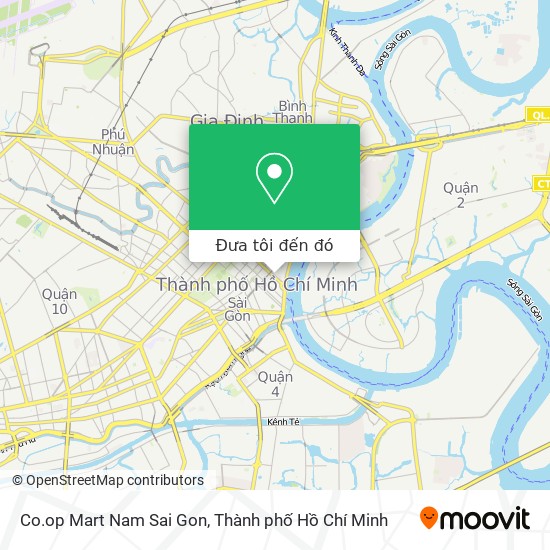 Bản đồ Co.op Mart Nam Sai Gon