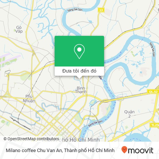 Bản đồ Milano coffee Chu Van An