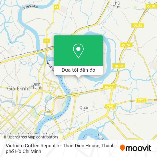 Bản đồ Vietnam Coffee Republic - Thao Dien House