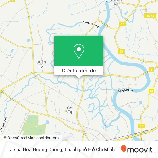 Bản đồ Tra sua Hoa Huong Duong