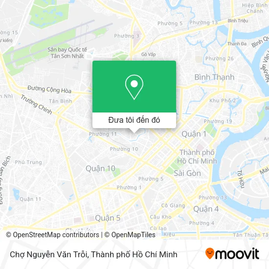 Bản đồ Chợ Nguyễn Văn Trỗi