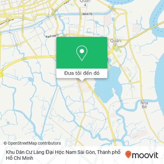 Bản đồ Khu Dân Cư Làng Đại Học Nam Sài Gòn