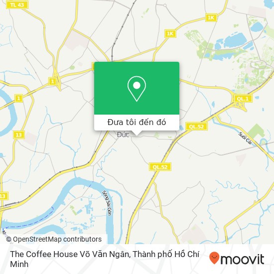 Bản đồ The Coffee House Võ Văn Ngân