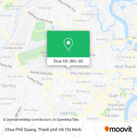 Bản đồ Chùa Phổ Quang