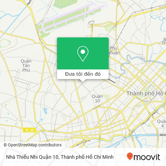 Bản đồ Nhà Thiếu Nhi Quận 10