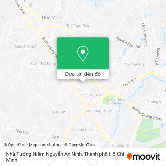 Bản đồ Nhà Tưởng Niệm Nguyễn An Ninh