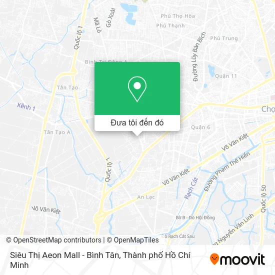 Bản đồ Siêu Thị Aeon Mall - Bình Tân