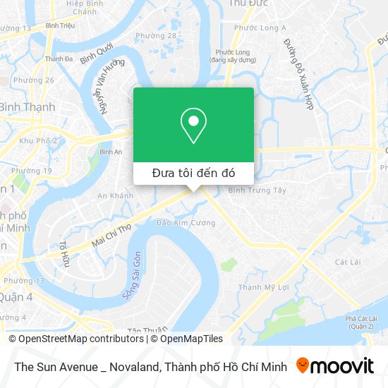 Bản đồ The Sun Avenue _ Novaland