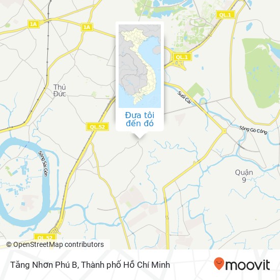 Bản đồ Tăng Nhơn Phú B