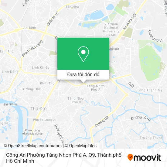 Bản đồ Công An Phường Tăng Nhơn Phú A, Q9