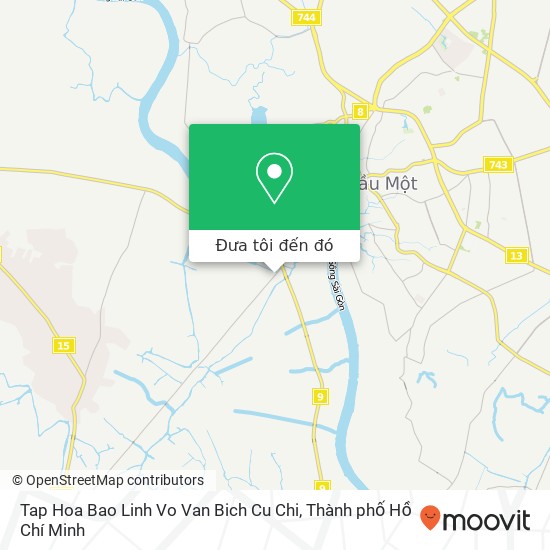 Bản đồ Tap Hoa Bao Linh Vo Van Bich Cu Chi