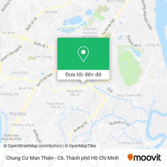 Bản đồ Chung Cư Man Thiện - C6