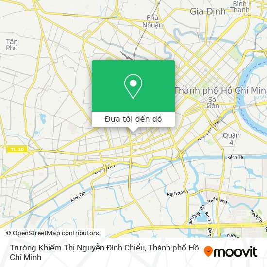 Bản đồ Trường Khiếm Thị Nguyễn Đình Chiểu