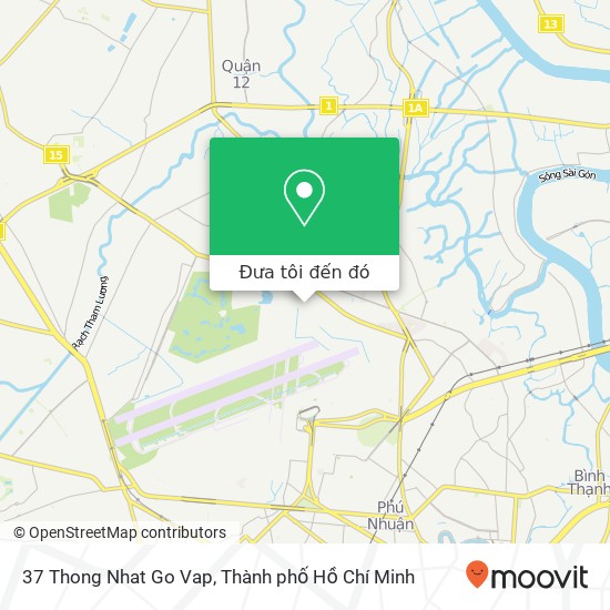 Bản đồ 37 Thong Nhat Go Vap