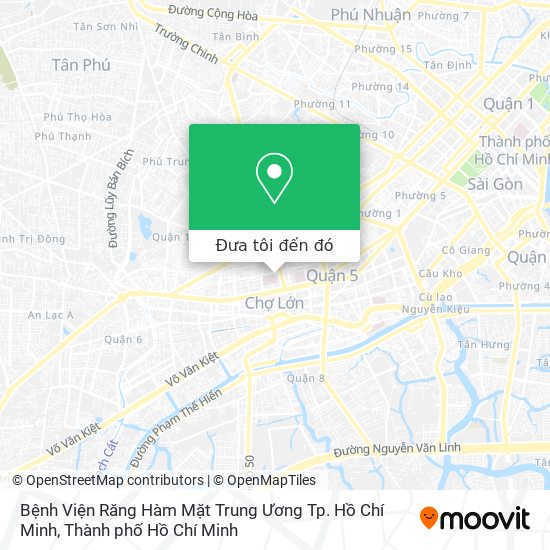 Bản đồ Bệnh Viện Răng Hàm Mặt Trung Ương Tp. Hồ Chí Minh