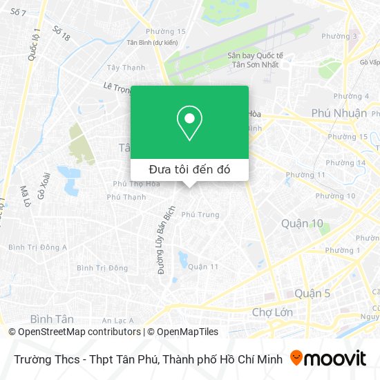 Bản đồ Trường Thcs - Thpt Tân Phú