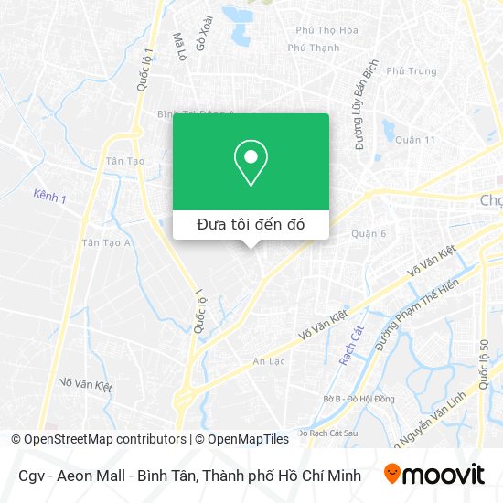 Bản đồ Cgv - Aeon Mall - Bình Tân