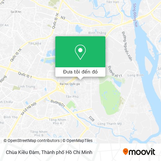 Bản đồ Chùa Kiều Đàm