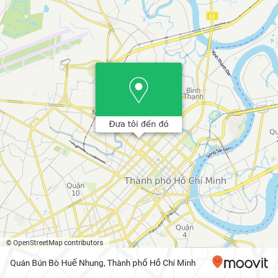 Bản đồ Quán Bún Bò Huế Nhung