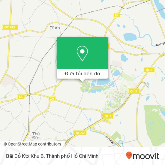 Bản đồ Bãi Cỏ Ktx Khu B