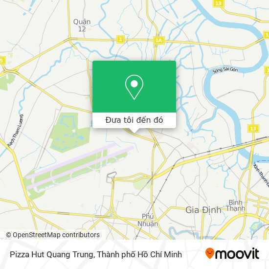 Bản đồ Pizza Hut Quang Trung