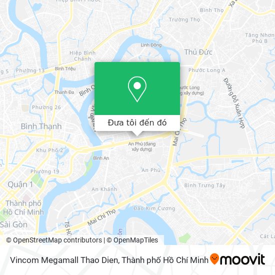 Bản đồ Vincom Megamall Thao Dien
