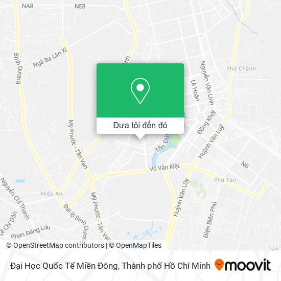 Bản đồ Đại Học Quốc Tế Miền Đông