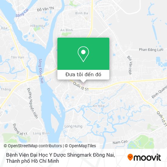 Bản đồ Bệnh Viện Đại Học Y Dược Shingmark Đồng Nai