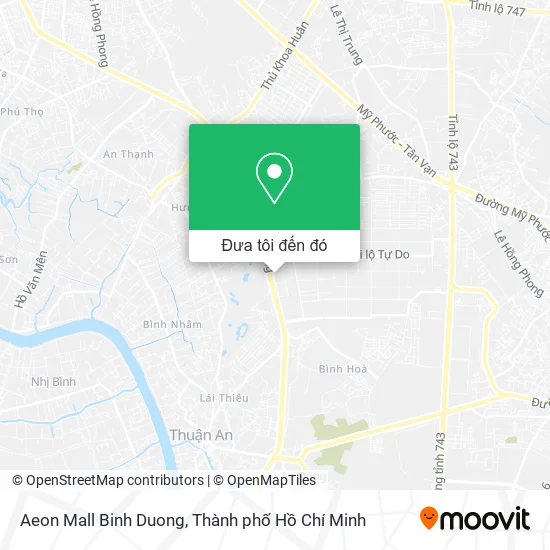 Bản đồ Aeon Mall Binh Duong
