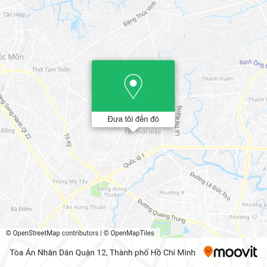 Bản đồ Tòa Án Nhân Dân Quận 12