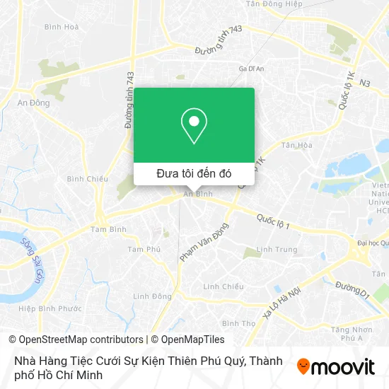 Bản đồ Nhà Hàng Tiệc Cưới Sự Kiện Thiên Phú Quý