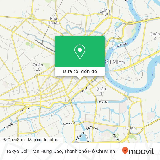 Bản đồ Tokyo Deli Tran Hung Dao