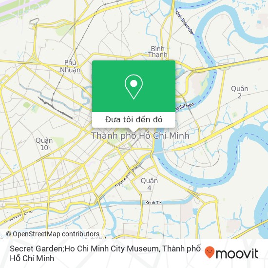 Bản đồ Secret Garden;Ho Chi Minh City Museum