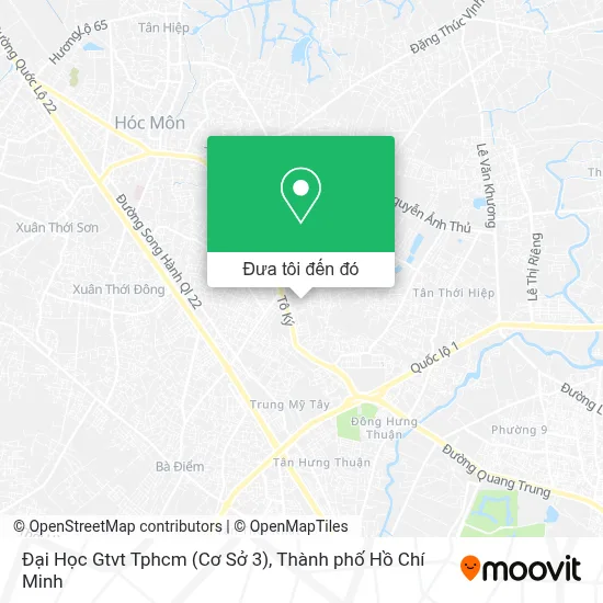 Bản đồ Đại Học Gtvt Tphcm (Cơ Sở 3)