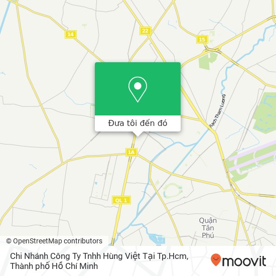 Bản đồ Chi Nhánh Công Ty Tnhh Hùng Việt Tại Tp.Hcm