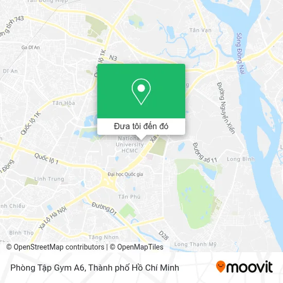 Bản đồ Phòng Tập Gym A6