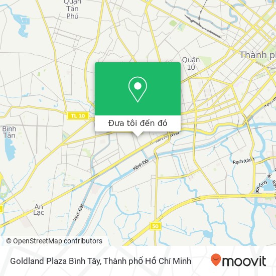 Bản đồ Goldland Plaza Bình Tây